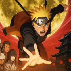 Наруто 8: Кровавая тюрьма — постер аниме