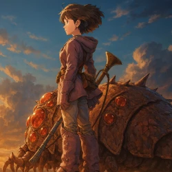 Навсикая из долины ветров — постер аниме