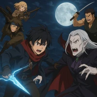 Небесные волки Сириус-егерь — постер аниме