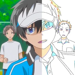 Небо, где встретились звёзды — постер аниме