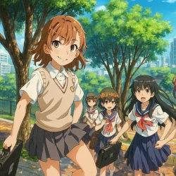 Некий научный Рейлган [ТВ-2] — постер аниме