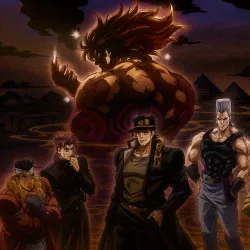 Невероятные приключения Джоджо [ТВ-2, сезон 2] — постер аниме