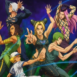 Невероятные приключения Джоджо [ТВ-5, часть 2] — постер аниме