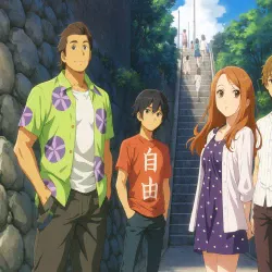 Невиданный цветок — постер аниме