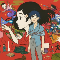 Ночь коротка, гуляй, девчонк — постер аниме