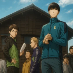 Почувствуй ветер — постер аниме