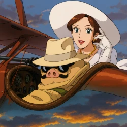 Порко Россо — постер аниме