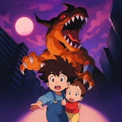 Приключения дигимонов — постер аниме