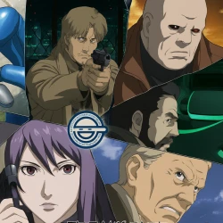 Призрак в доспехах: Синдром одиночки – Дело о смеющемся человеке — постер аниме