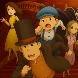 Профессор Лейтон и Бессмертная дива — постер аниме