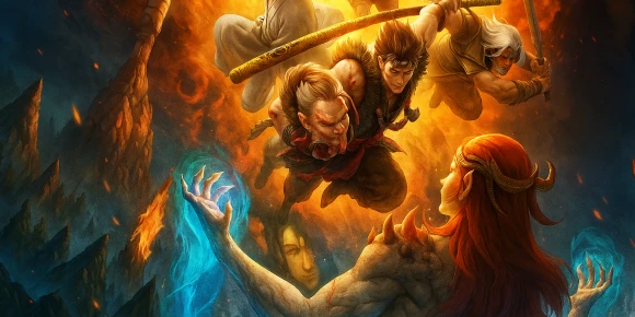 Путешествие на Запад: Пещера Цюнци — баннер