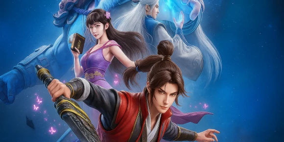 Расколотая битвой синева небес 2 — баннер