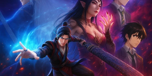 Расколотая битвой синева небес 3 — баннер