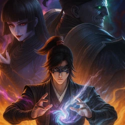 Расколотая битвой синева небес 4 — постер аниме