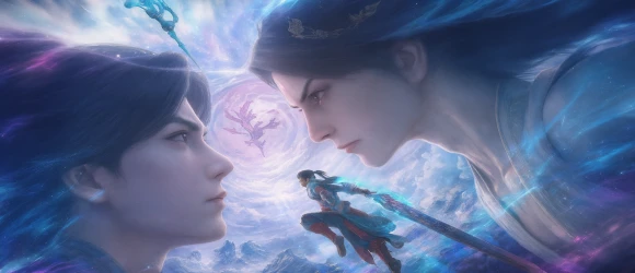 Расколотая битвой синева небес: Трёхлетнее соглашение — баннер