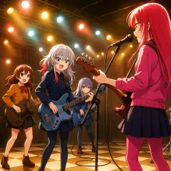 Рок-тихоня! — постер аниме