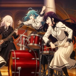 Рок — женская скромность — постер аниме