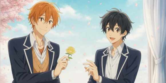 Сасаки и Мияно: Выпускной — баннер