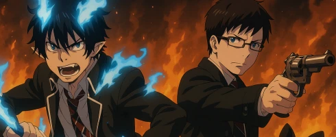 Синий Экзорцист — баннер