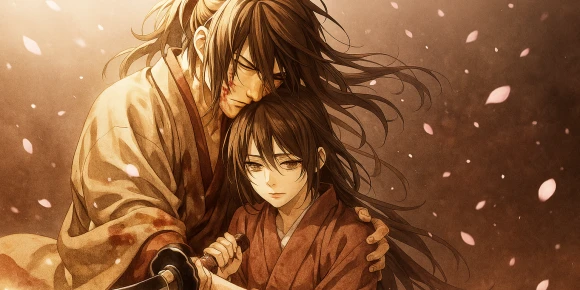 Сказание о демонах сакуры — баннер