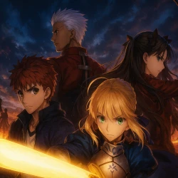 Судьба: Ночь схватки. Клинков бесконечный край [ТВ-1] — постер аниме