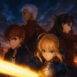 Судьба: Ночь схватки. Клинков бесконечный край [ТВ-1] — постер аниме