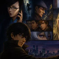 Темнее черного [ТВ-1] — постер аниме