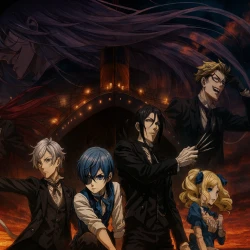 Тёмный дворецкий: Книга Атлантики — постер аниме