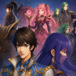 Трон, отмеченный богом 2 — постер аниме