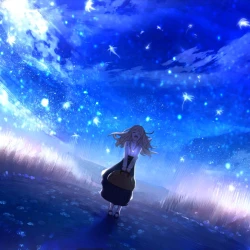 Укрась прощальное утро цветами обещания — постер аниме