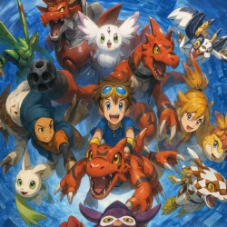 Укротители Дигимонов — постер аниме