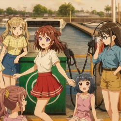 Ура мечте! Фильм: Пузырящаяся мечта! — постер аниме