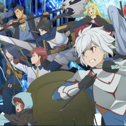 В подземелье я пойду, там красавицу найду! 4 (часть 1) — постер аниме