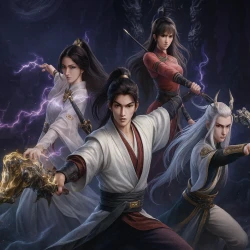 Вечная жизнь: Величественные горы и реки — постер аниме