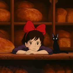 Ведьмина служба доставки — постер аниме