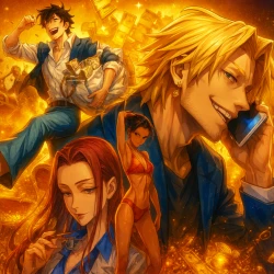 Великий притворщик — постер аниме