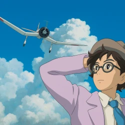 Ветер крепчает — постер аниме