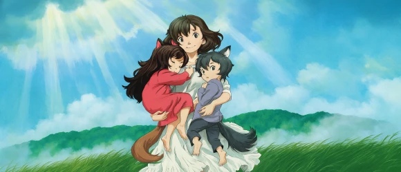 Волчьи дети Амэ и Юки — баннер