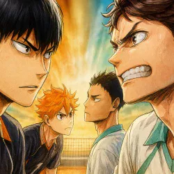 Волейбол!! Гений и чувство — постер аниме