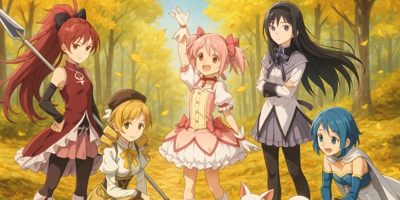 Волшебница Мадока Магика: Начало истории — баннер