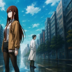 Врата Штейна — постер аниме