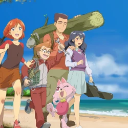 Выжить на необитаемой планете — постер аниме