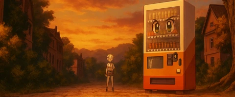 Я переродился торговым автоматом и скитаюсь по лабиринту — баннер