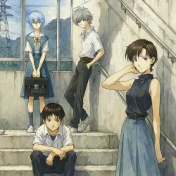 Евангелион 1.11: Ты (не) один — постер аниме