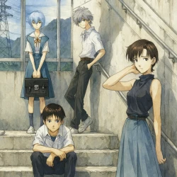 Евангелион 1.11: Ты (не) один — постер аниме