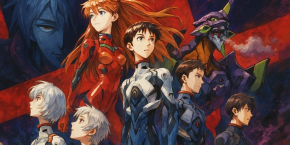 Евангелион: Смерть и перерождение — баннер