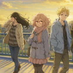 За пределом: Будущее — постер аниме