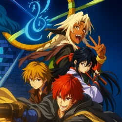 Звездные рыцари со Звезды изгоев — постер аниме