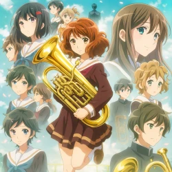 Звучи, эуфониум! Соревнование ансамблей — постер аниме